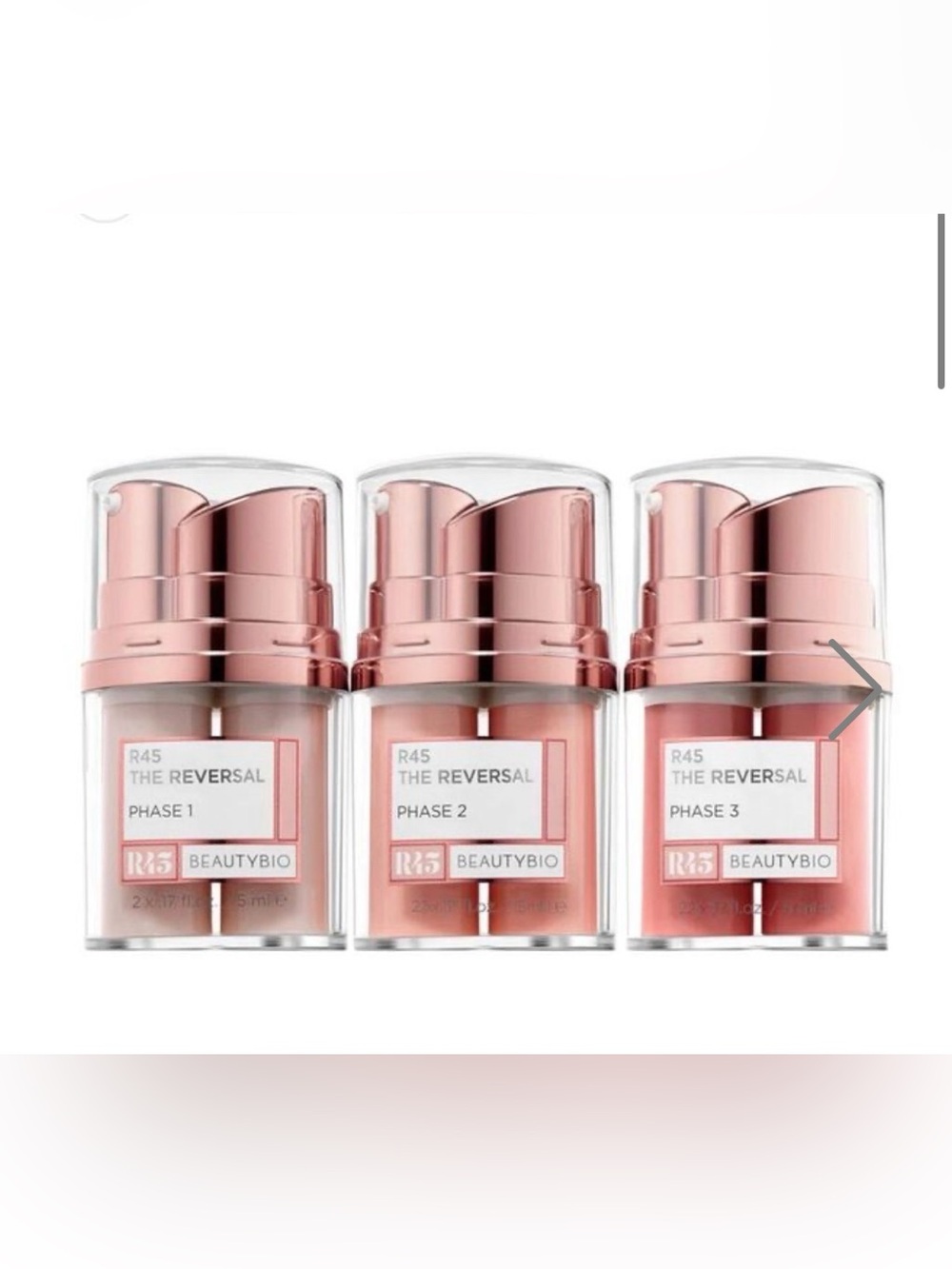 BeautyBio The Reversal R45 Phase 1,2 & 3 Serum